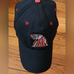 Alabama Crimson Tide - Red/Black/Gray Elephant 100%Wool Hat Cap. Size 7 3/8